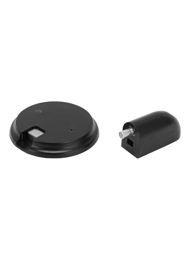 Door Stoper Push Type Strong Magnetic Mechanical Windproof Suction Door Stop Silent Firm Door Stop CatchMatte Black