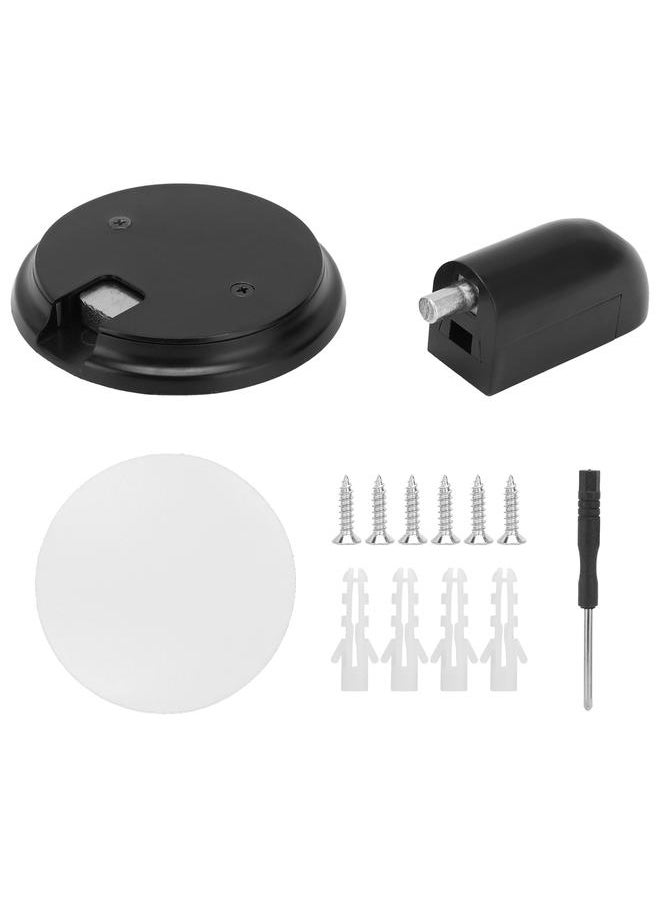 Door Stoper Push Type Strong Magnetic Mechanical Windproof Suction Door Stop Silent Firm Door Stop CatchMatte Black
