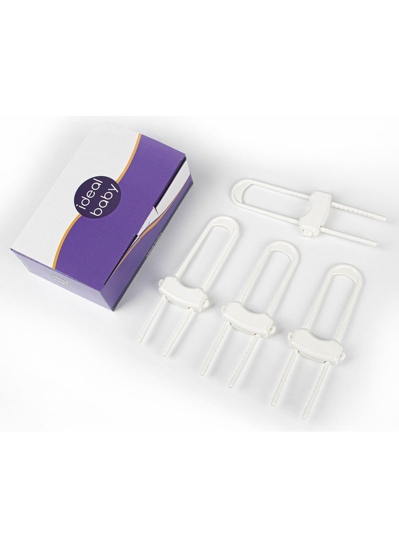Ideal Baby 4 Pieces Rail Cabinet Lock