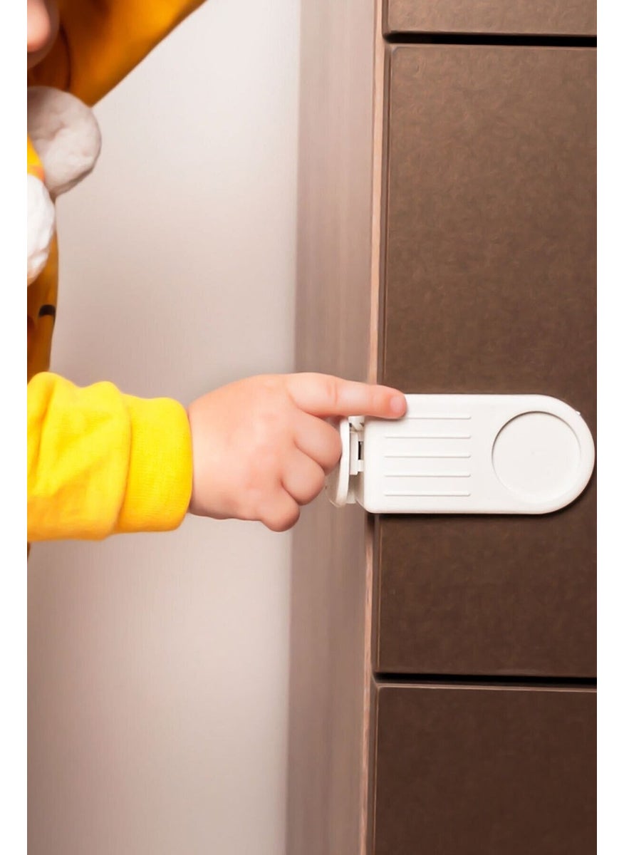 18-Piece Child Safety Lock Set 10 Cabinet Door Locks 4 Corner Protective Locks 4 Corner Locks