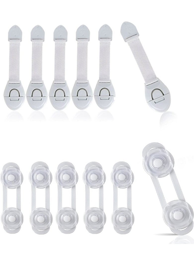 10 Pcs Child Drawer Lock and Cabinet Lock Baby Safety Protection Lock Protective Lock 10 Pcs