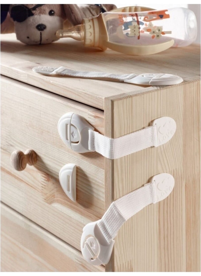 10 Pcs Child Drawer Lock and Cabinet Lock Baby Safety Protection Lock Protective Lock 10 Pcs