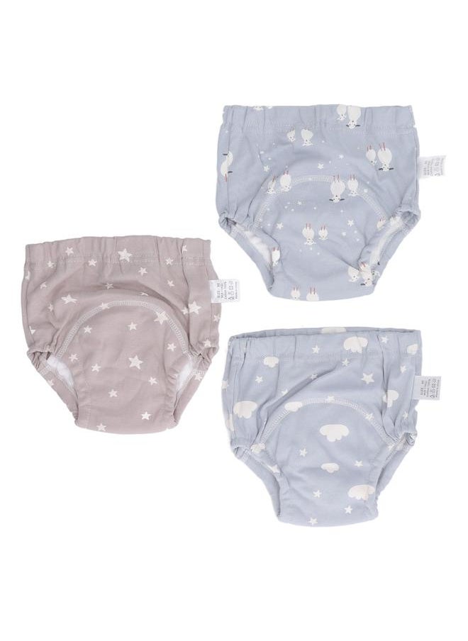 3pcs Baby Absorbent Training Pants Reusable Washable 6 Layers Gauze Breathable Urinary Isolation Pee Underwear Type 2