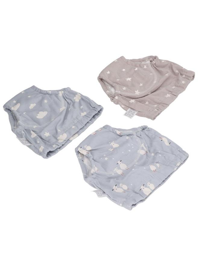 3pcs Baby Absorbent Training Pants Reusable Washable 6 Layers Gauze Breathable Urinary Isolation Pee Underwear Type 2