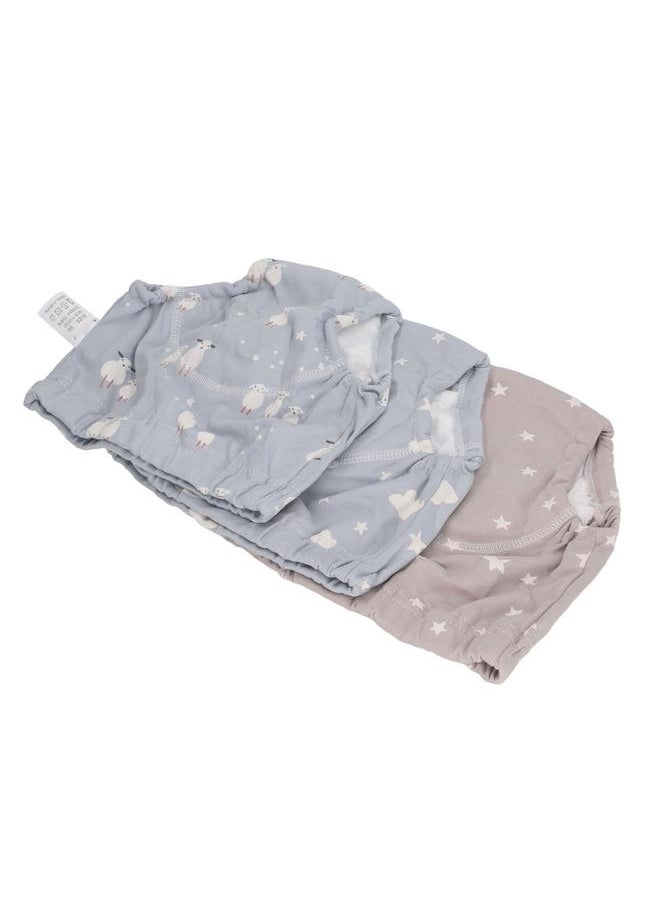 3pcs Baby Absorbent Training Pants Reusable Washable 6 Layers Gauze Breathable Urinary Isolation Pee Underwear Type 2