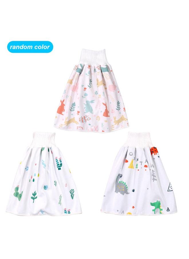 2pcs Washable Baby Diaper 3 Layers Reusable Infant Soft Cotton Diaper Cloth Skirt