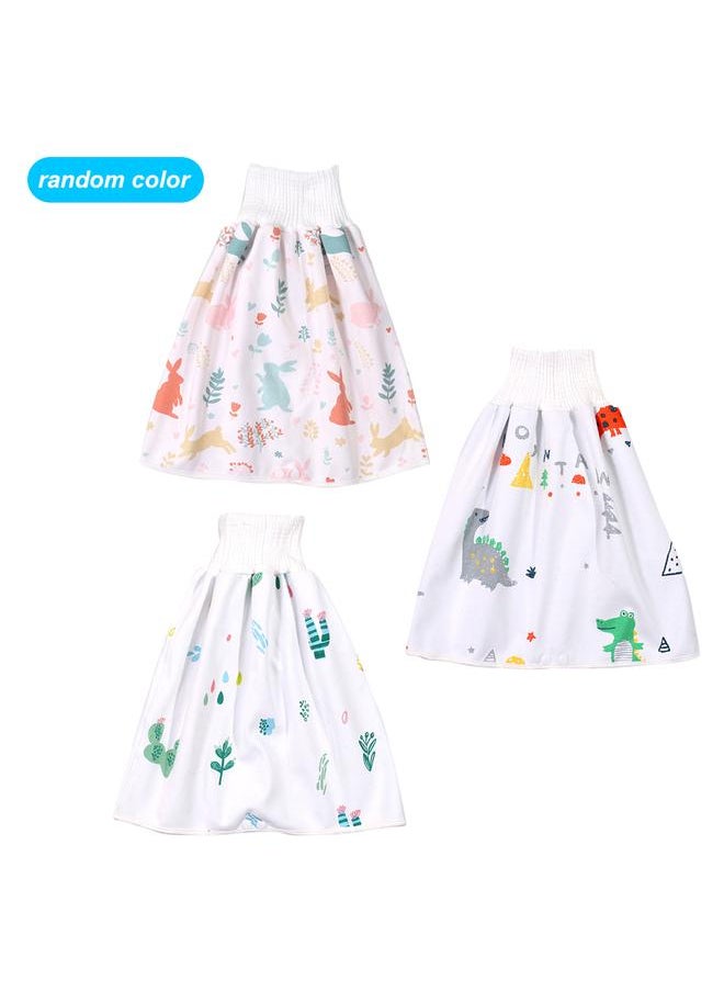 2pcs Washable Baby Diaper 3 Layers Reusable Infant Soft Cotton Diaper Cloth Skirt