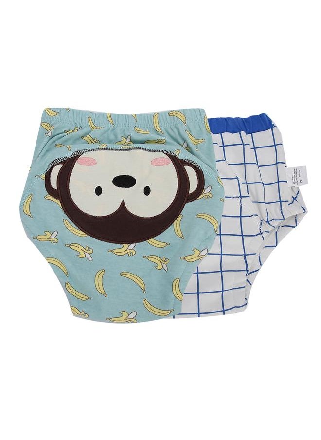 Learning Pants Cartoon Patch Cloth Diapers Baby Toilet Training Washable Nappy (2pcs/Set)Little Monkey 110