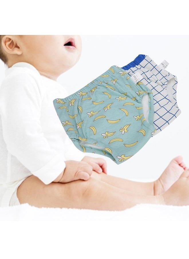 Learning Pants Cartoon Patch Cloth Diapers Baby Toilet Training Washable Nappy (2pcs/Set)Little Monkey 110