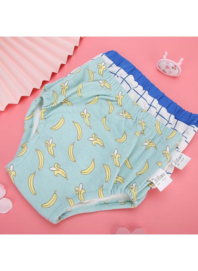 Learning Pants Cartoon Patch Cloth Diapers Baby Toilet Training Washable Nappy (2pcs/Set)Little Monkey 110