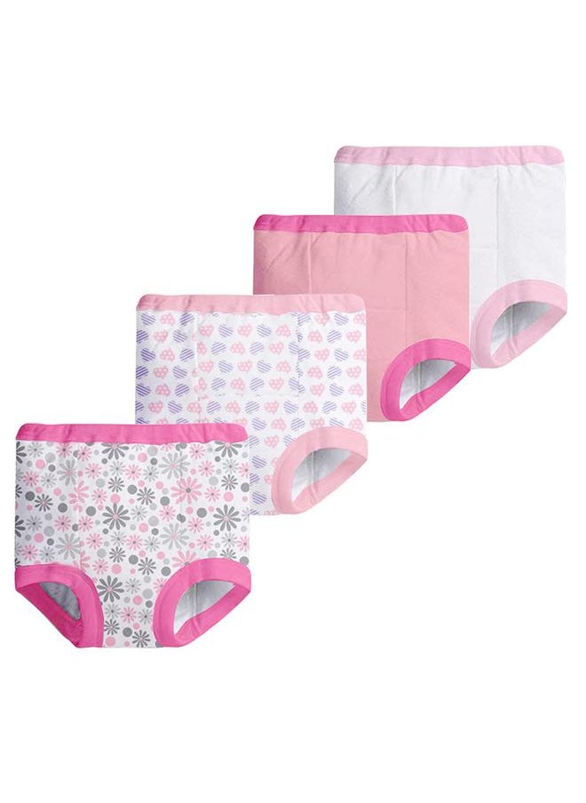 4Pcs 4layers Children Training Baby Cute Breathable Washable Newborn Cotton Diapers18M