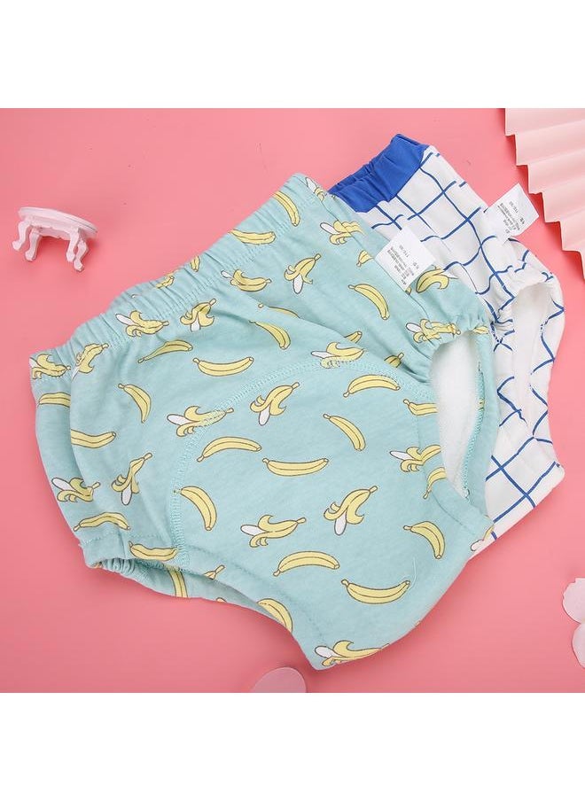 Learning Pants Cartoon Patch Cloth Diapers Baby Toilet Training Washable Nappy (2pcs/Set)Little Monkey 100