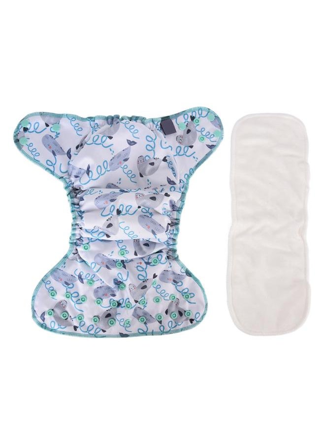 Newborn All in One Diaper Breathable Natural One Size Baby All in One Cloth DiaperSMT090‑EF204