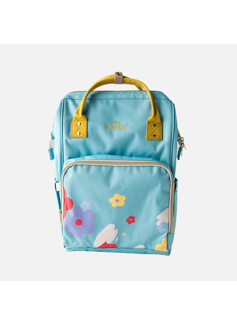 2-shoulder Mommy Bag Sunearth U Leisure Travel Mother-baby Backpack Waterproof Insulated Thermal Milk Storage Dry Wet Separation YE/LB