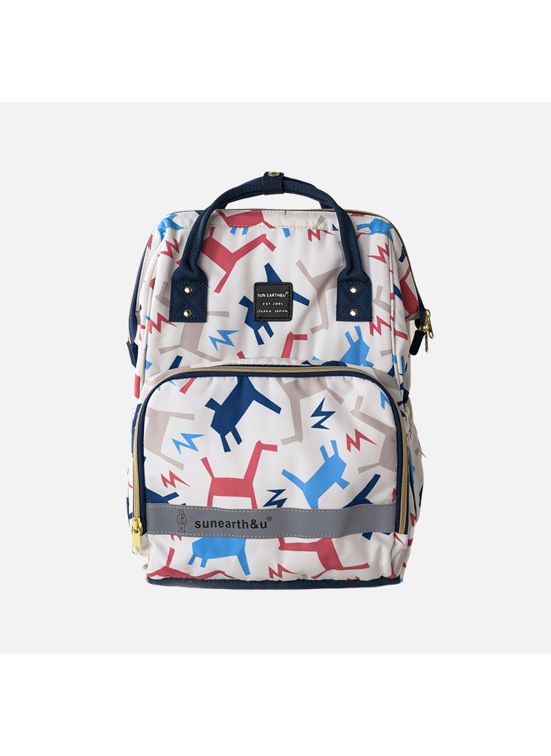 2-shoulder Mommy Bag Sunearth U Leisure Travel Mother-baby Backpack Waterproof Insulated Thermal Milk Storage Dry Wet Separation NML