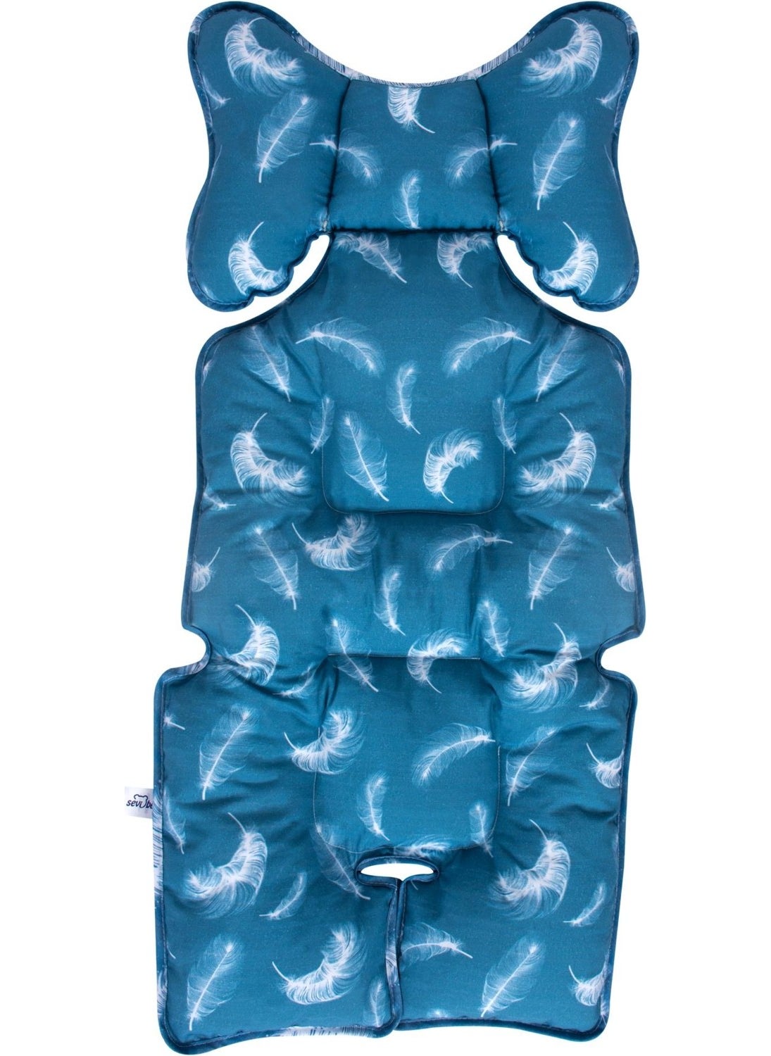 Sevi Baby Stroller and Car Seat Cushion Feather Pattern