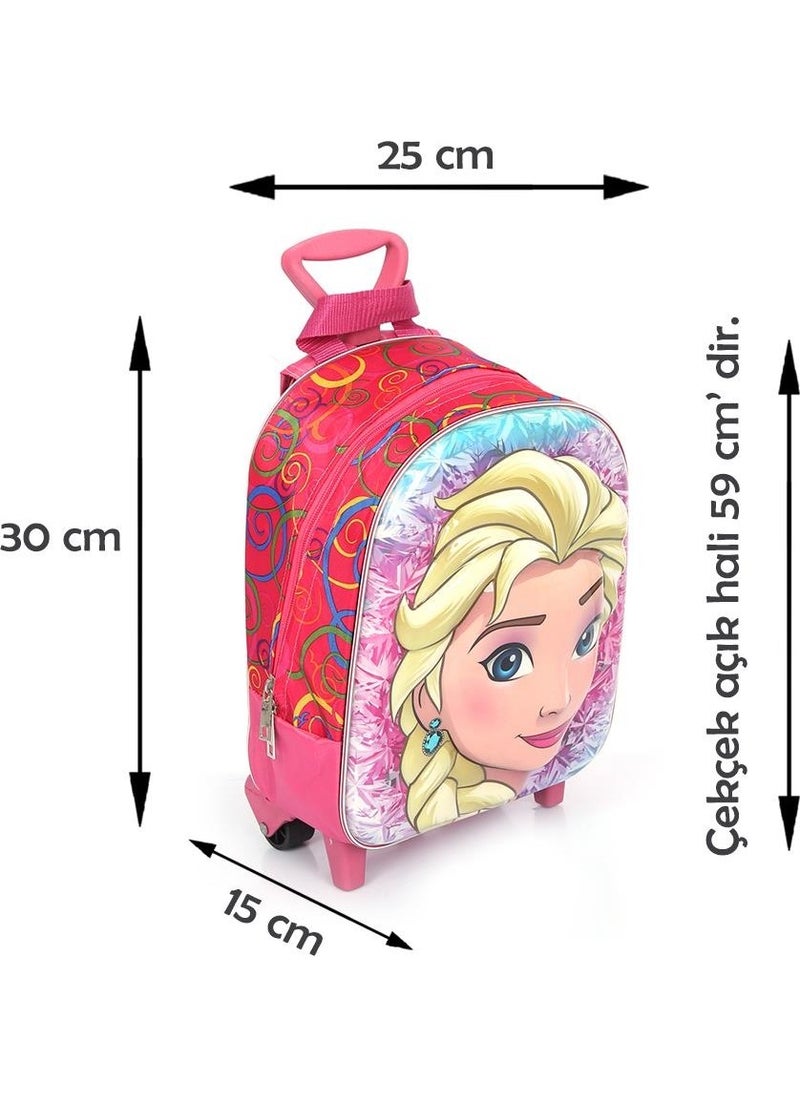 Stroller Kindergarten Blue Pink Elsa Bag - Girls Bag - Elsa Bag - Frozen Nursery Bag - Kindergarten Bag