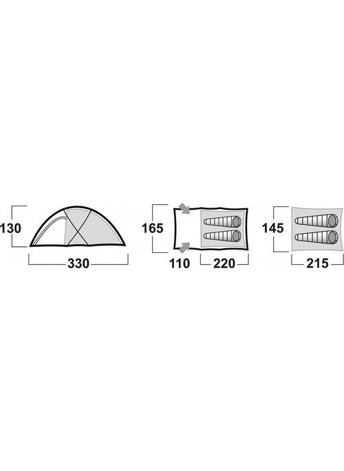 Felen Red 2+1 Tent