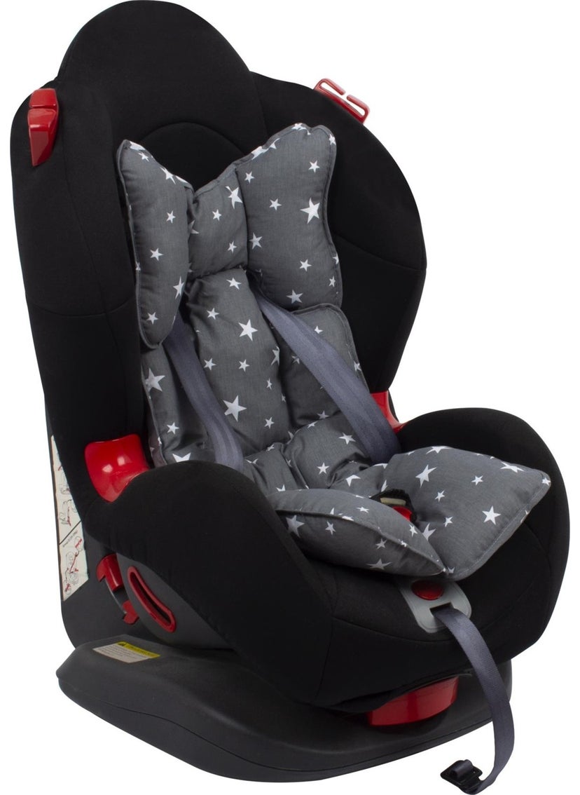 Sevi Baby Stroller and Car Seat Cushion Gray Star Pattern