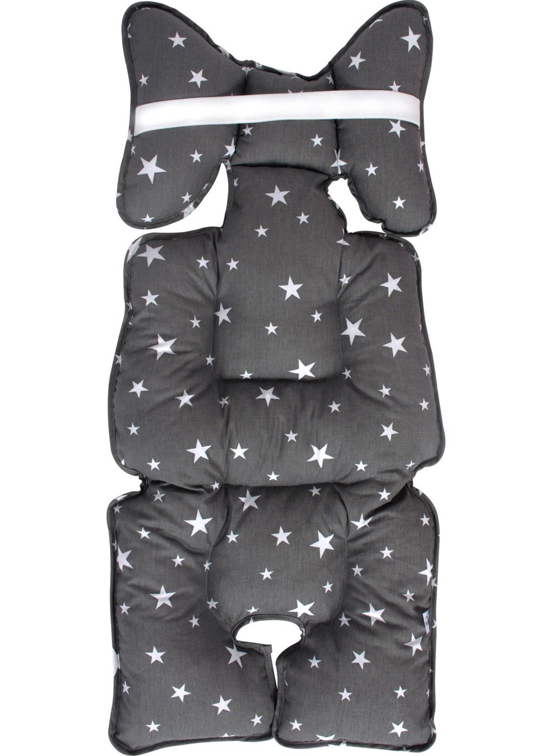 Sevi Baby Stroller and Car Seat Cushion Gray Star Pattern