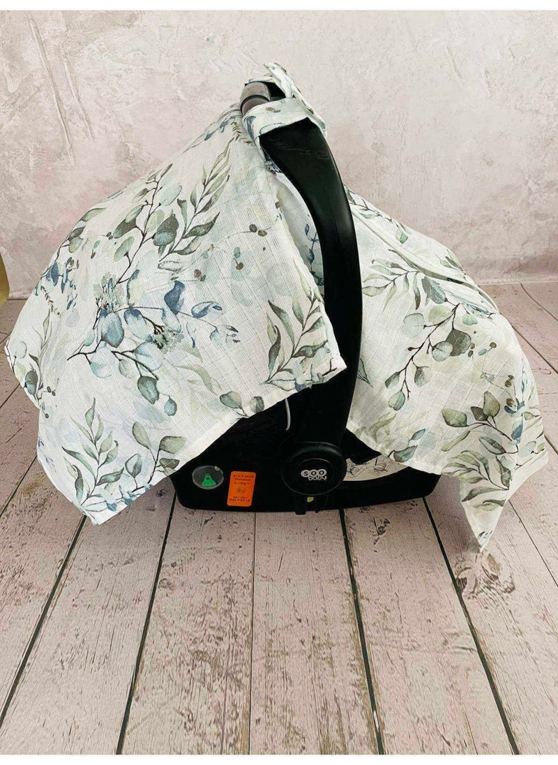 Muslin Stroller Cover and Infant Carrier Cushion