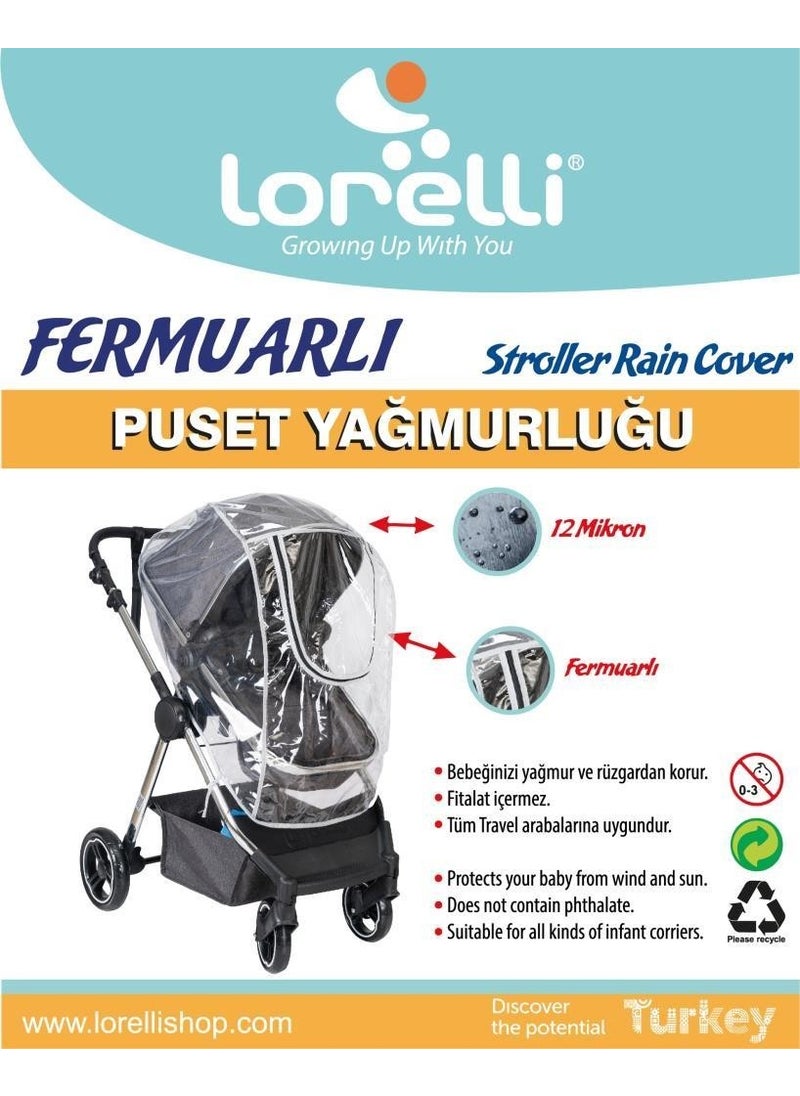 Travel System Zippered Baby Stroller Rain Cover