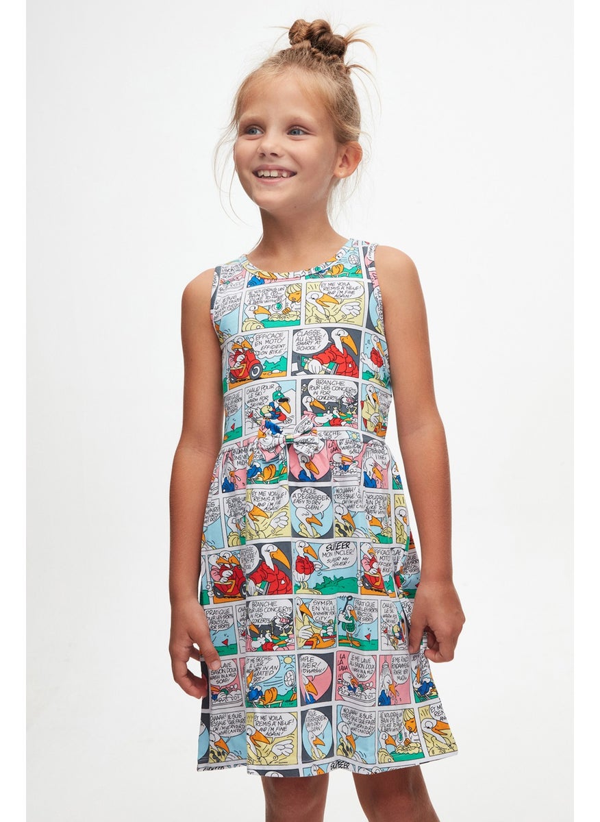 Cartoon Network Girl Patterned Sleeveless Dress