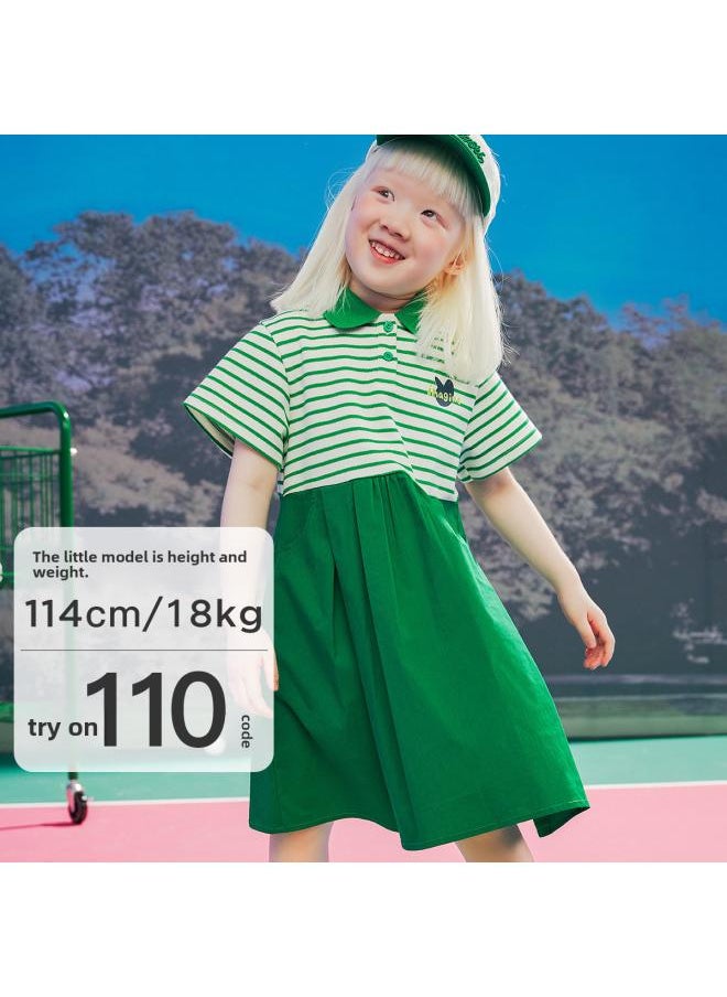 [new On 3.28] Children's Wear Summer New Girl's Striped Dress 86% Discount