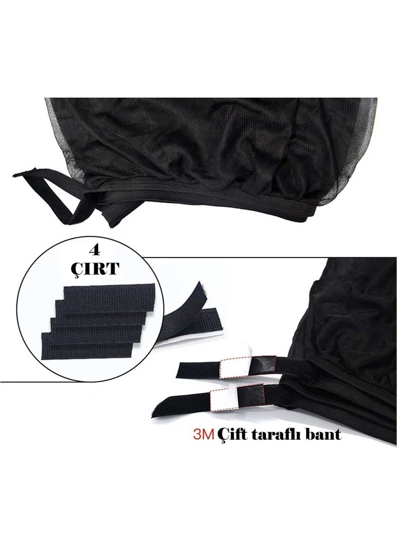 Velcro Car Side Window Sunshade 2 Pieces