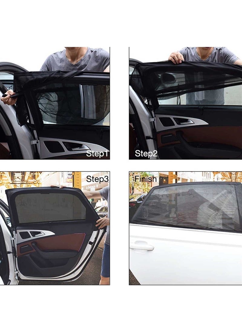 Velcro Car Side Window Sunshade 2 Pieces