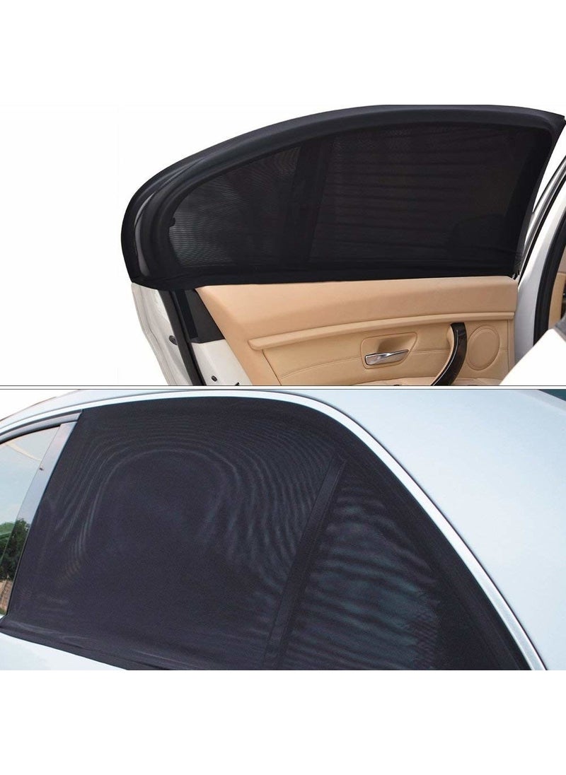 Kuzey Vehicle Side Window Sunshade 2 Pieces Rear Window Sunshade Curtain