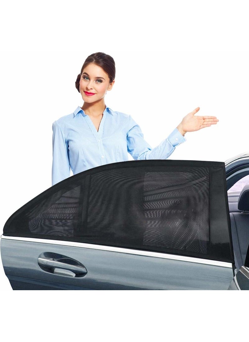 Kuzey Vehicle Side Window Sunshade 2 Pieces Rear Window Sunshade Curtain