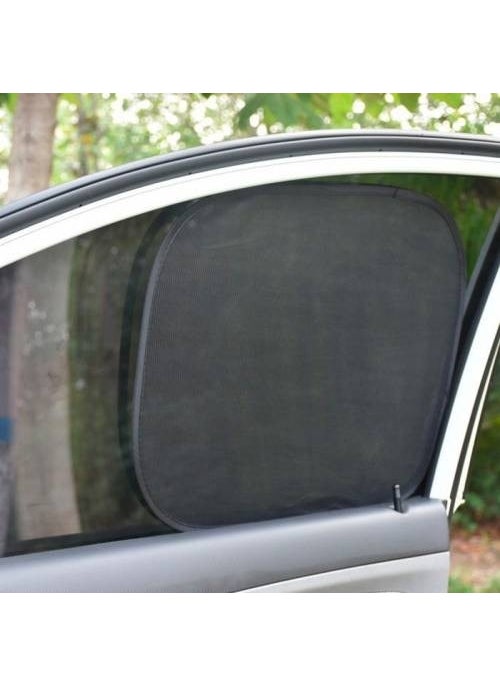 Polham Suction Cup Car Side Window Sunshade 2PCS Set 36X44CM Auto Side Window Curtain Sunshade