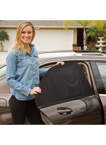 Car Rear Side Window Auto Sunshade Curtain Vehicle Window Curtain 2 Pcs