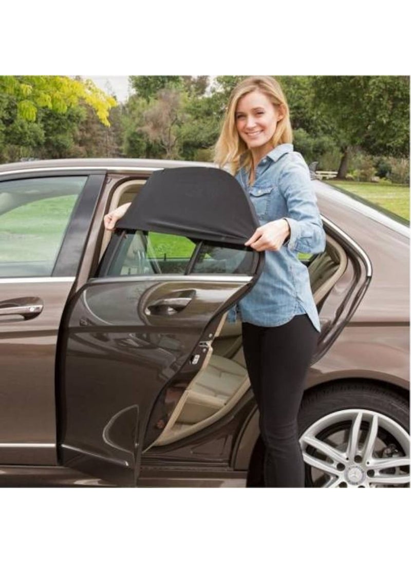 Car Rear Side Window Auto Sunshade Curtain Vehicle Window Curtain 2 Pcs