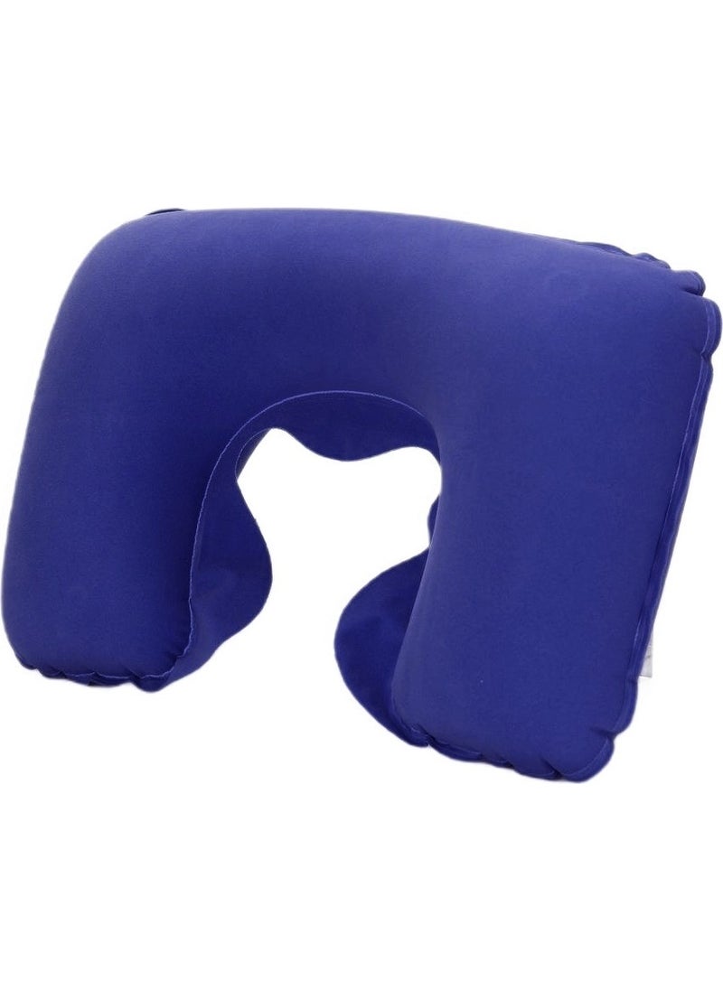 Inflatable Neck Pillow - Travel Pillow - Camping Pillow - Inflatable Pillow - Velvet Neck Pillow - Marine Pillow