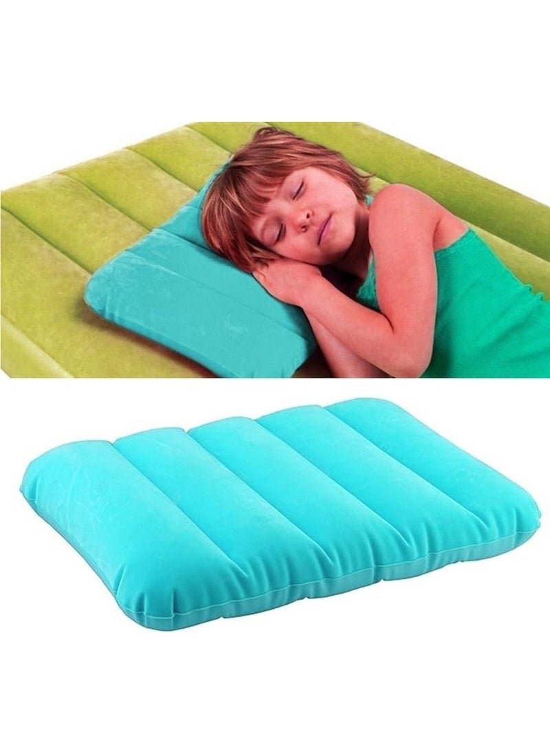 Inflatable Pillow - Travel Pillow - Camping Pillow - Orthopedic Inflatable Pillow - Inflatable Velvet Pillow - Sea Pillow - Beach Pillow