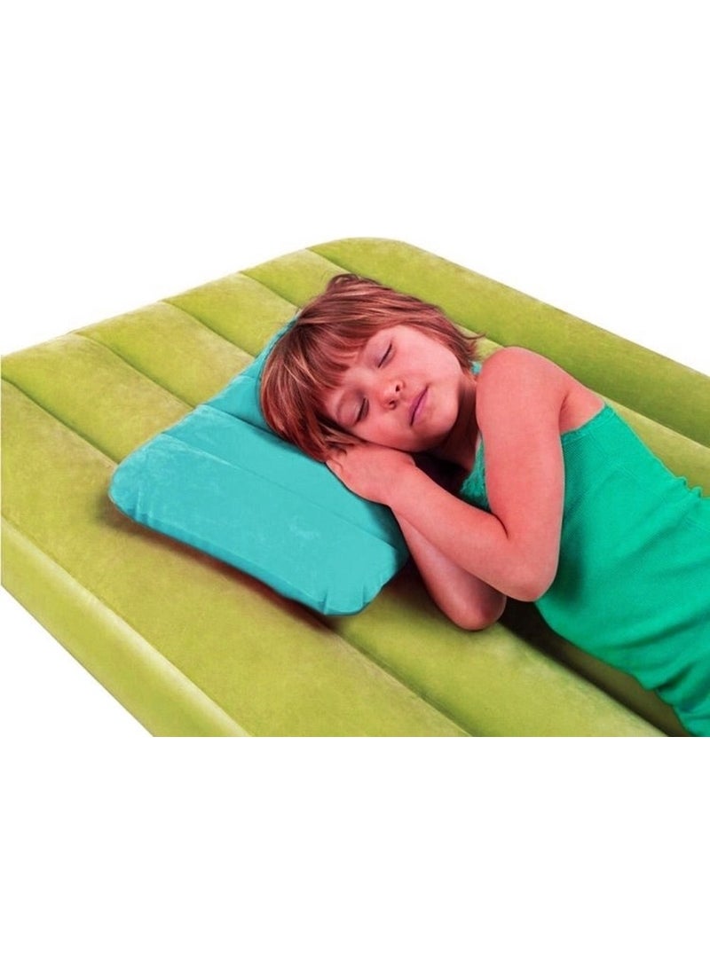 Inflatable Pillow - Travel Pillow - Camping Pillow - Orthopedic Inflatable Pillow - Inflatable Velvet Pillow - Sea Pillow - Beach Pillow