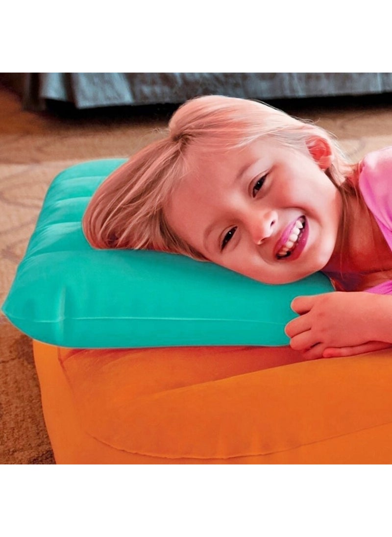 Inflatable Pillow - Travel Pillow - Camping Pillow - Orthopedic Inflatable Pillow - Inflatable Velvet Pillow - Sea Pillow - Beach Pillow