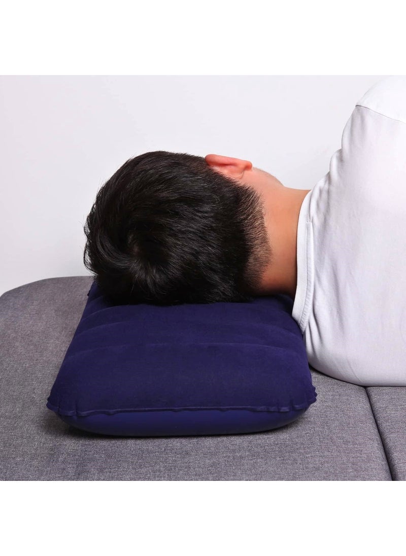 Inflatable Pillow - Travel Pillow - Camping Pillow - Orthopedic Inflatable Pillow - Inflatable Velvet Pillow - Sea Pillow - Beach Pillow