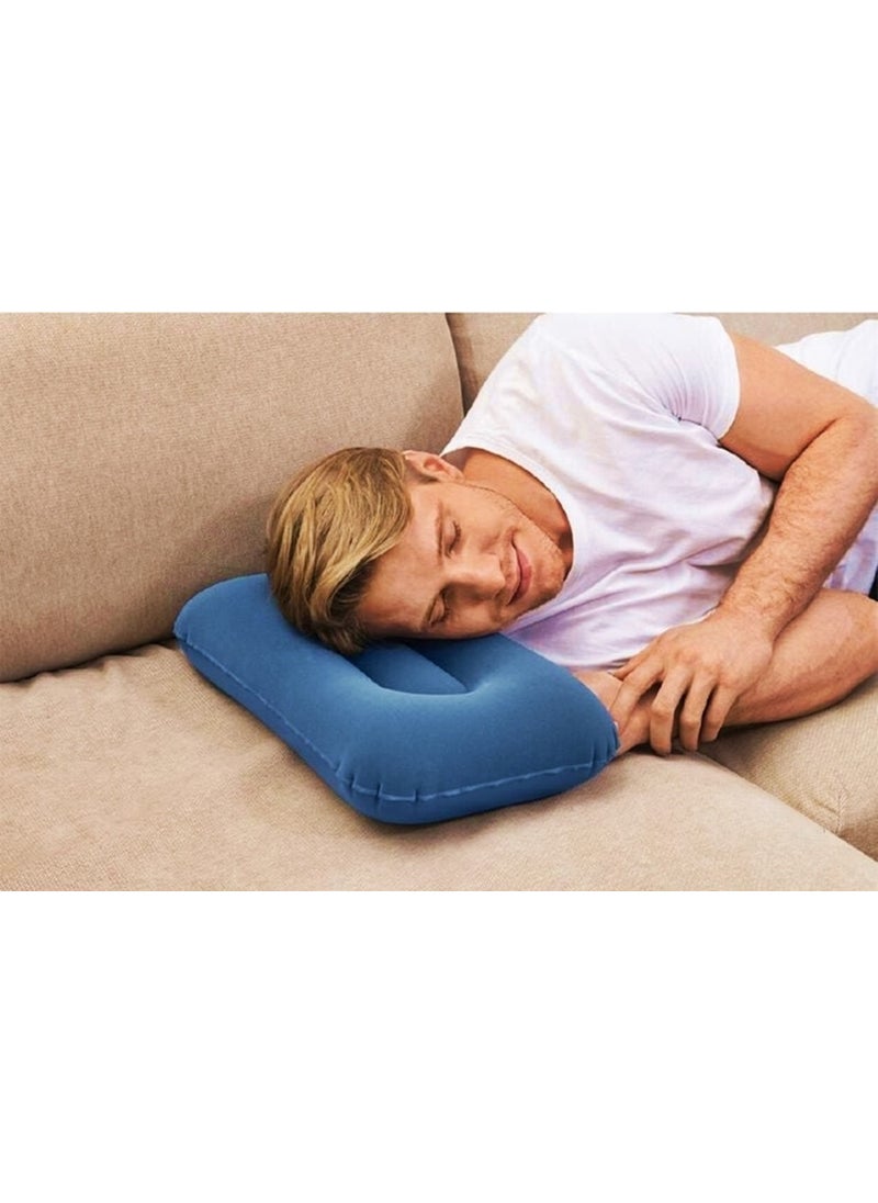 Inflatable Pillow - Travel Pillow - Camping Pillow - Orthopedic Inflatable Pillow - Inflatable Velvet Pillow - Sea Pillow - Beach Pillow