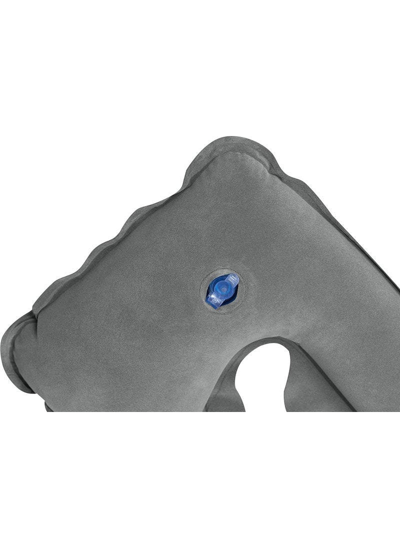 Inflatable Neck Pillow - Travel Pillow - Camping Pillow - Orthopedic Inflatable Pillow - Velvet Neck Pillow - Marine Pillow