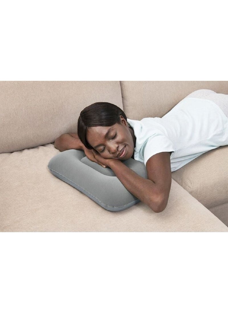 Inflatable Pillow - Travel Pillow - Camping Pillow - Orthopedic Inflatable Pillow - Inflatable Velvet Pillow - Sea Pillow - Beach Pillow