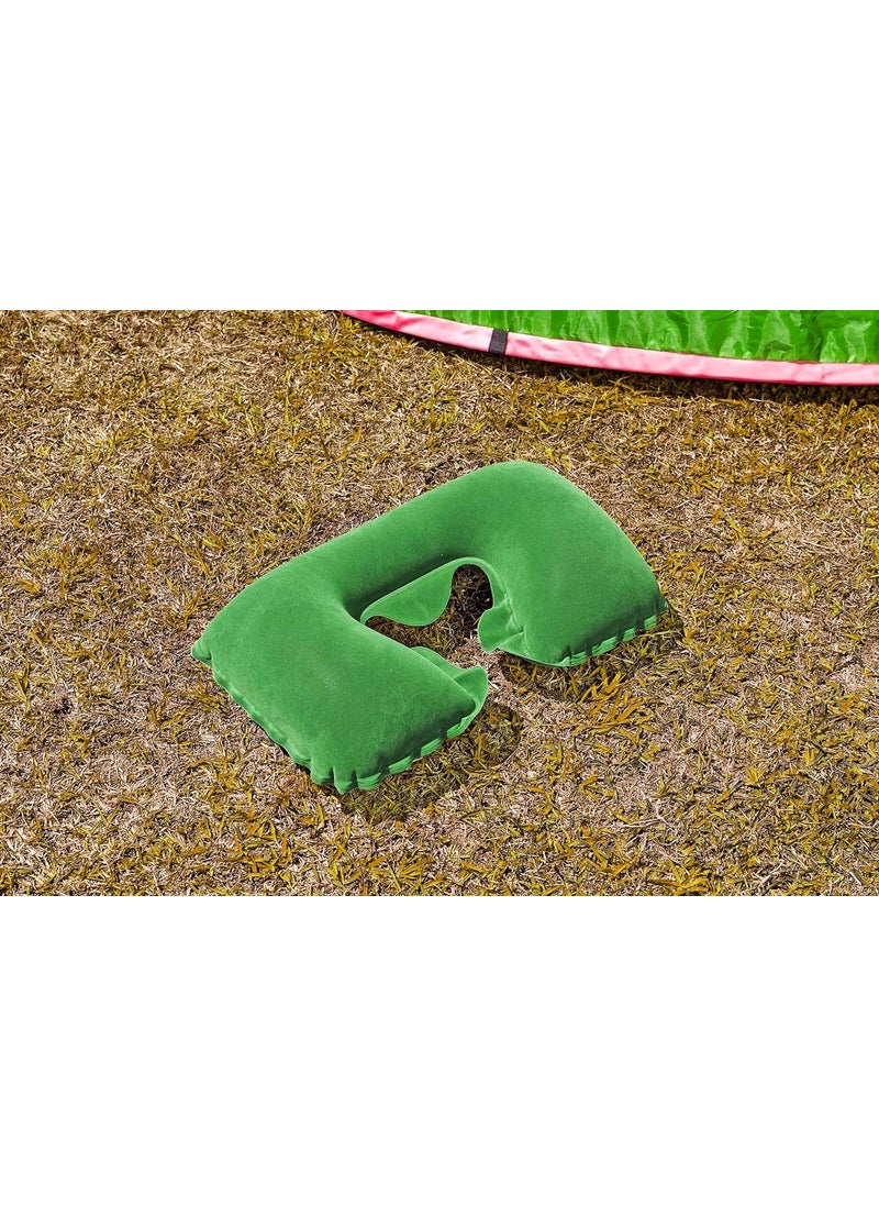 Inflatable Neck Pillow - Travel Pillow - Camping Pillow - Orthopedic Inflatable Pillow - Velvet Neck Pillow - Marine Pillow