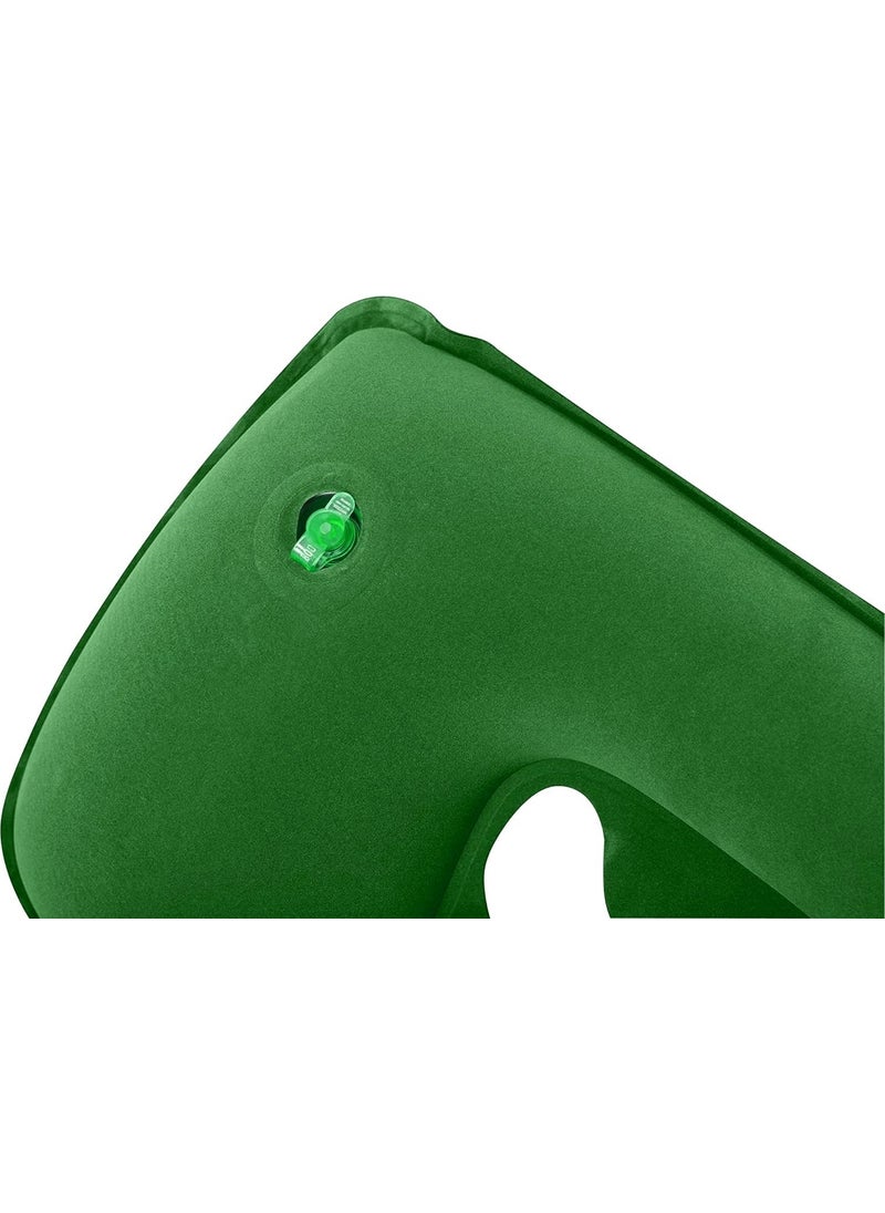 Inflatable Neck Pillow - Travel Pillow - Camping Pillow - Orthopedic Inflatable Pillow - Velvet Neck Pillow - Marine Pillow