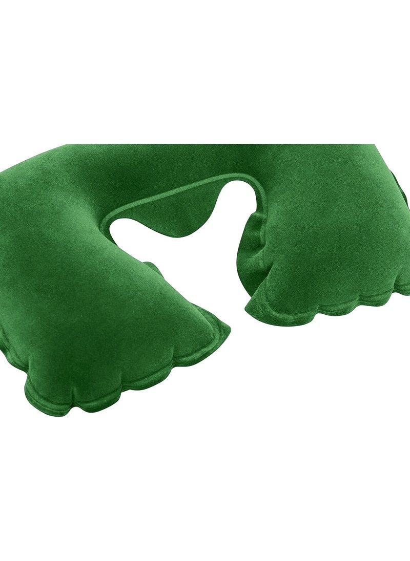 Inflatable Neck Pillow - Travel Pillow - Camping Pillow - Orthopedic Inflatable Pillow - Velvet Neck Pillow - Marine Pillow