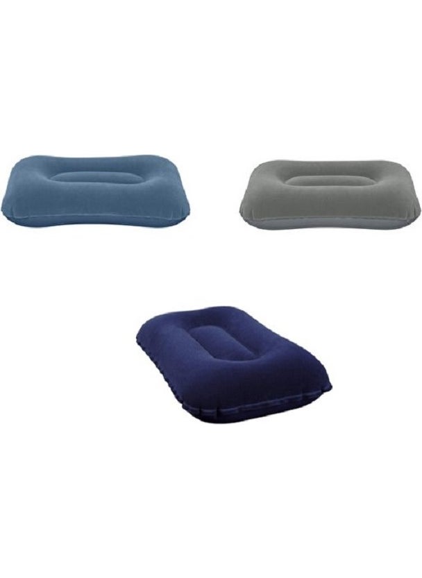 2 Pieces Inflatable Pillow 67121 Velvet 42X26X10 cm