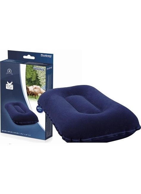 2 Pieces Inflatable Pillow 67121 Velvet 42X26X10 cm