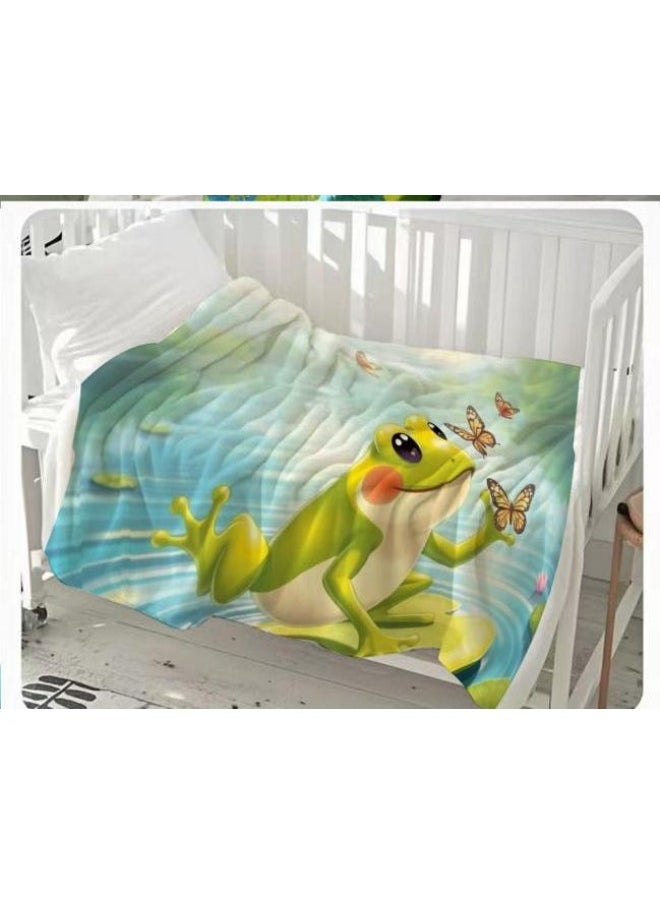 Children's or student cartoon flannel thin blanket (warm and comfortable, suitable for sleep, games) 100cm*150cm - 313