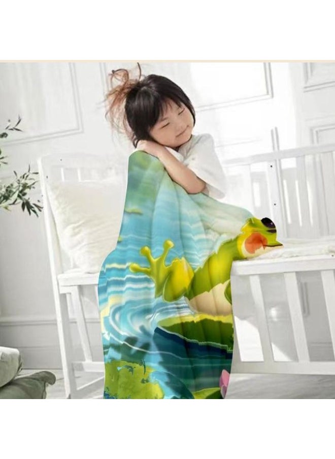 Children's or student cartoon flannel thin blanket (warm and comfortable, suitable for sleep, games) 100cm*150cm - 313